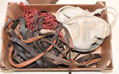 Lot 385 - A leather horse saddle