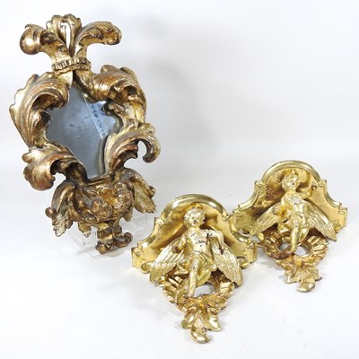 Lot 369 - A 19th century carved wood and gilt framed...