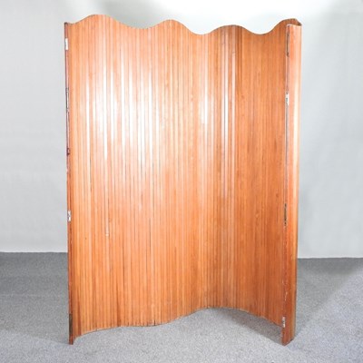 Lot 267 - A pine folding screen