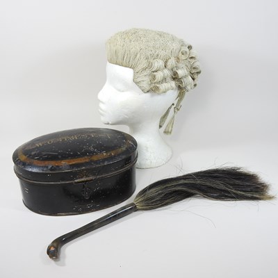 Lot 234 - A 19th century horse hair barrister's wig