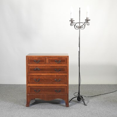 Lot 248 - An early 20th century mahogany bachelor's...