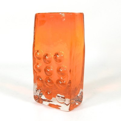 Lot 201 - A Whitefriars style tangerine glass mobile...