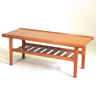 Lot 739 - A 1970's teak coffee table