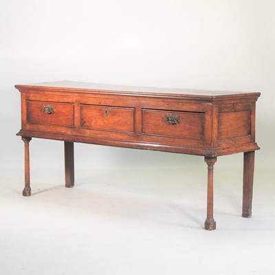 Lot 259 - An 18th century and later fruitwood dresser base