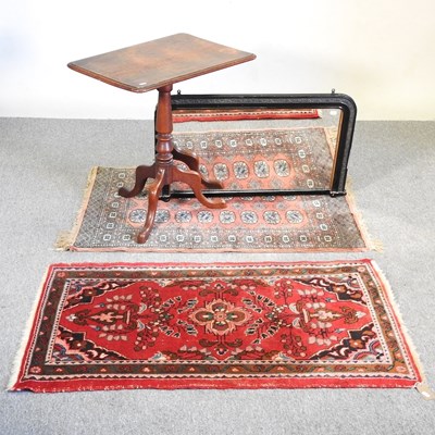 Lot 158 - A 19th century tripod table, 64cm wide,...