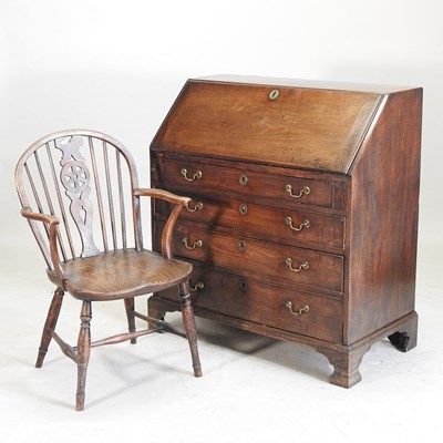 Lot 261 - A George III mahogany bureau