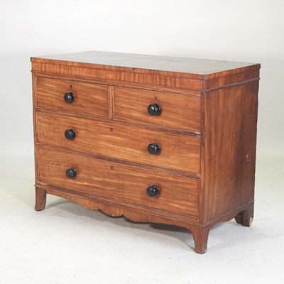 Lot 638 - A 19th century mahogany chest