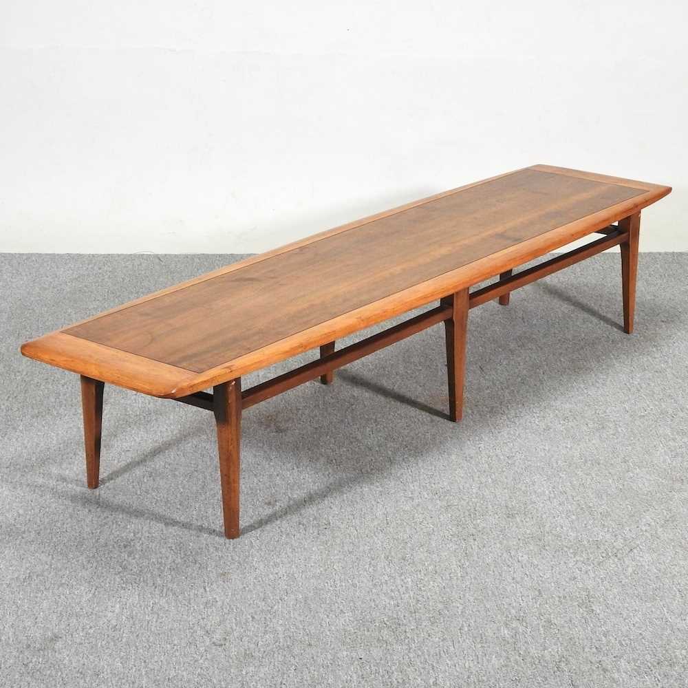 Lot 13 - A 1960's Danish style teak coffee table, of...