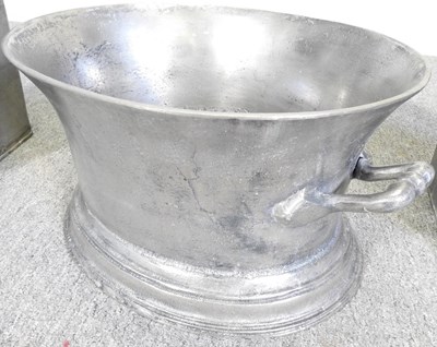 Lot 206 - A metal wine bath, 45cm wide, together with a...