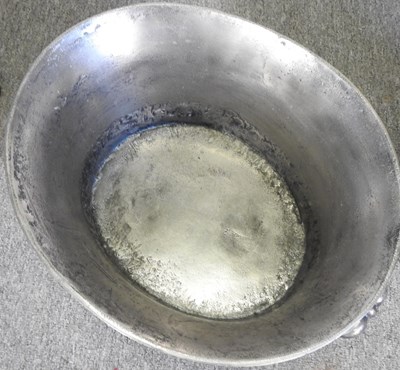 Lot 206 - A metal wine bath, 45cm wide, together with a...