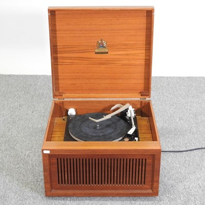 Lot 530 - A Dynatron Garrard teak cased record player