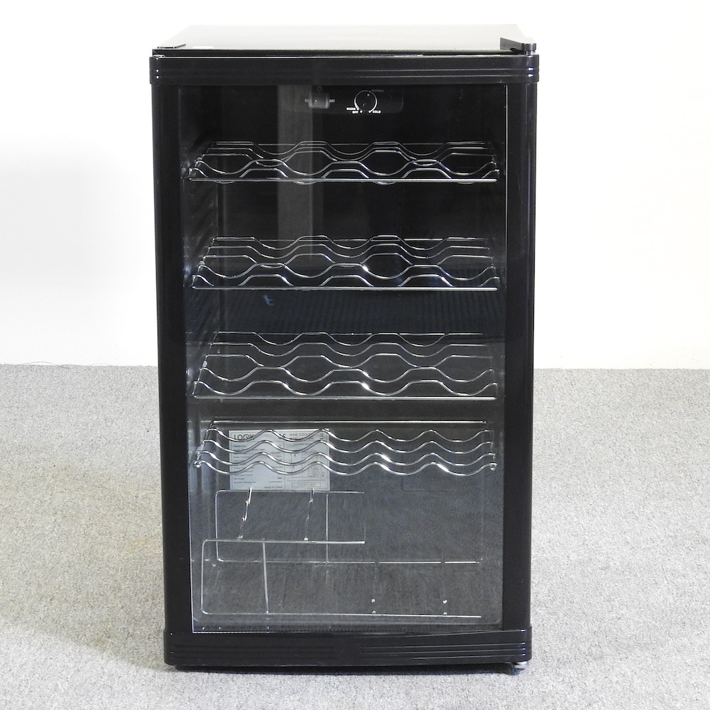 Lot 10 A Logik wine fridge, with a glazed door