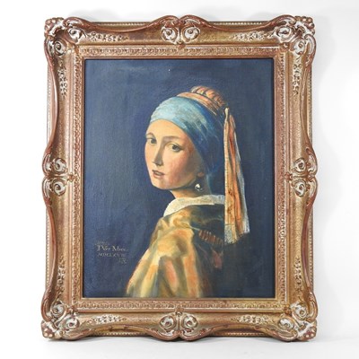 Lot 223 - Ritter, after Vermeer, The Girl with the Pearl...