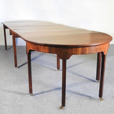 Lot 288 - A George III style mahogany extending D-end...