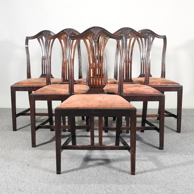 Lot 135 - A set of six early 20th century mahogany...