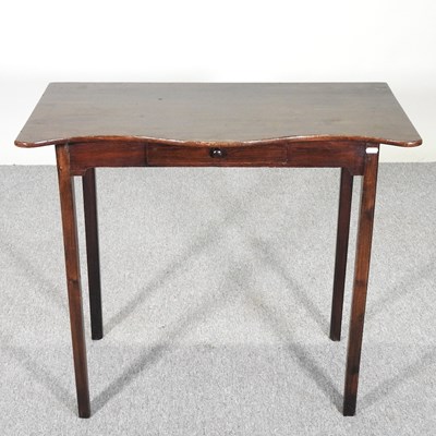 Lot 363 - A 19th century mahogany side table, with a...