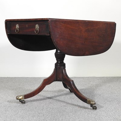 Lot 283 - A Regency mahogany pedestal table, with a...