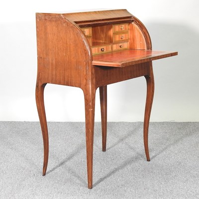 Lot 222 - A 20th century continental bureau, with a...