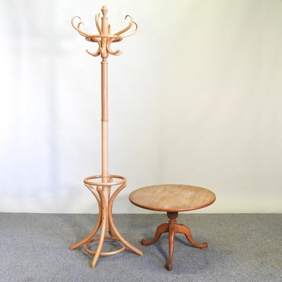 Lot 270 - A beech bentwood hat stand, together with a...