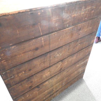 Lot 6 - An early 20th century pine chest, containing...