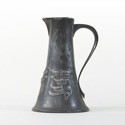 Lot 306 - A Tudric pewter jug