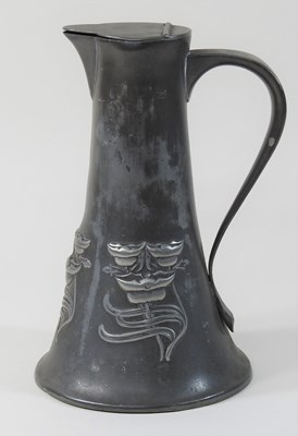 Lot 306 - A Tudric pewter jug