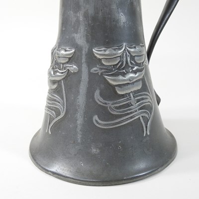 Lot 306 - A Tudric pewter jug