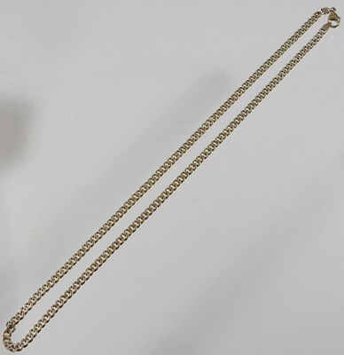 Lot 301 - A 9 carat gold curb link necklace, 23g, 50cm long