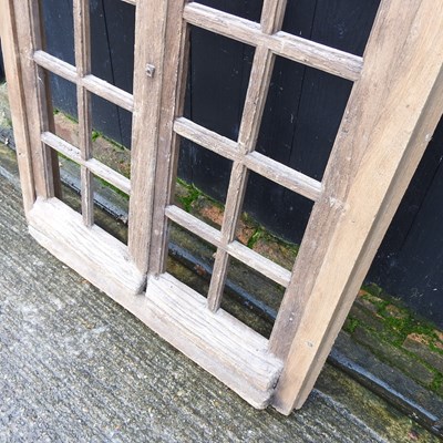 Lot 218 - An oak window frame, 159 x 105cm