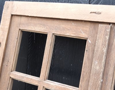 Lot 218 - An oak window frame, 159 x 105cm