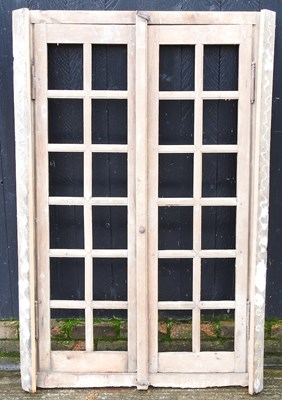 Lot 218 - An oak window frame, 159 x 105cm