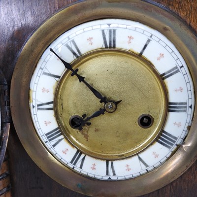 Lot 512 - A Victorian mantel clock, together with a...