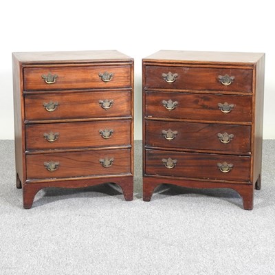 Lot 216 - A pair of small early 20th century mahogany...