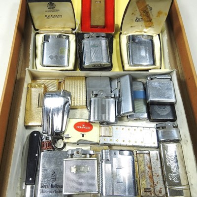 Lot 165 - A collection of vintage pocket lighters, to...