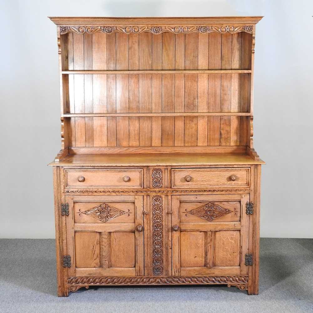 Lot 271 A Mid 20th Century Carved Oak Dresser With   20732 0 Medium 