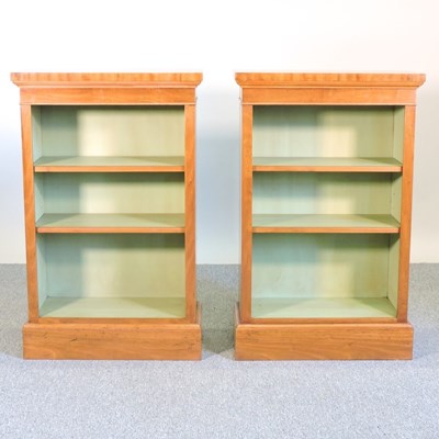 Lot 187 - A pair of hand made walnut and crossbanded...