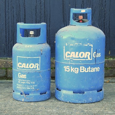 Lot 330 - A Calor 15kg butane bottle, together with...