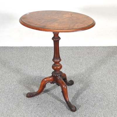 Lot 294 - A Victorian walnut occasional table, with an...