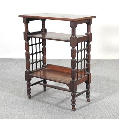 Lot 505 - An early 20th century oak side table, in the...