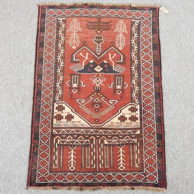 Lot 217 - A Persian prayer rug