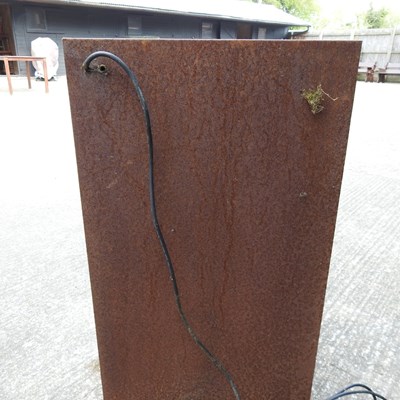 Lot 302 - A rusted metal garden water feature