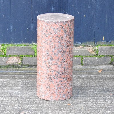 Lot 266 - A granite column, 51cm high