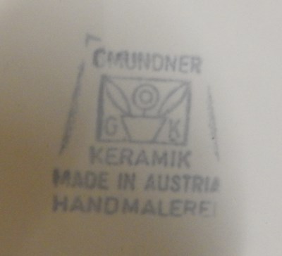 Lot 378 - An Austrian pottery polka dot part tea and...