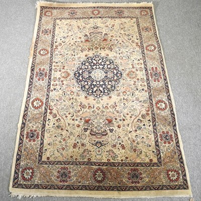 Lot 113 - An Indian rug, with a central medallion and...