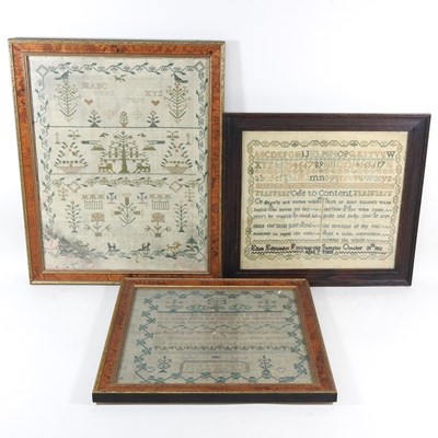 Lot 67 - A George IV needlework sampler, dated May 1829,...