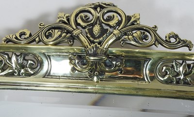 Lot 33 - A 19th century brass girandole, with a...
