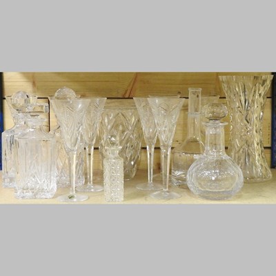 Lot 325 - A set of eight Waterford crystal wine glasses,...