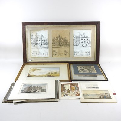 Lot 310 - A collection of 19th century engravings and...