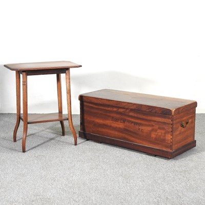 Lot 143 - An early 20th century military camphor wood...