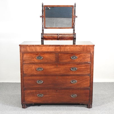 Lot 119 - A 19th century mahogany and ebony strung chest...